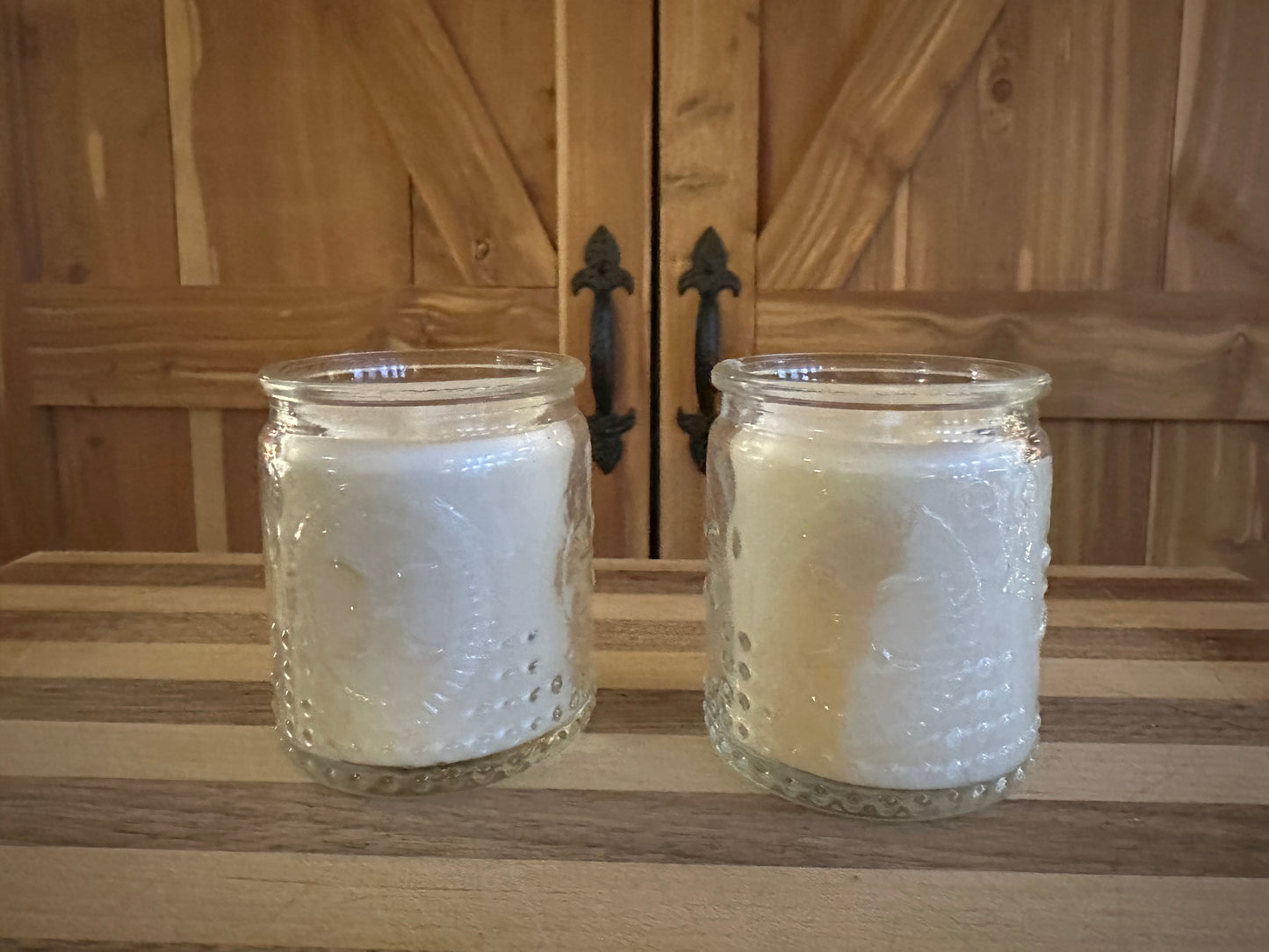 Appalachian Storyteller Quilted Glass Candles