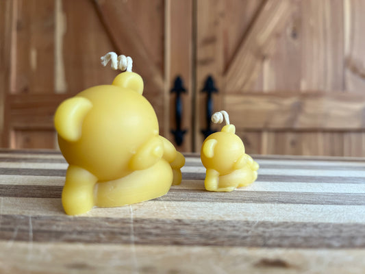 Beeswax Bear Candles (Set of 2)