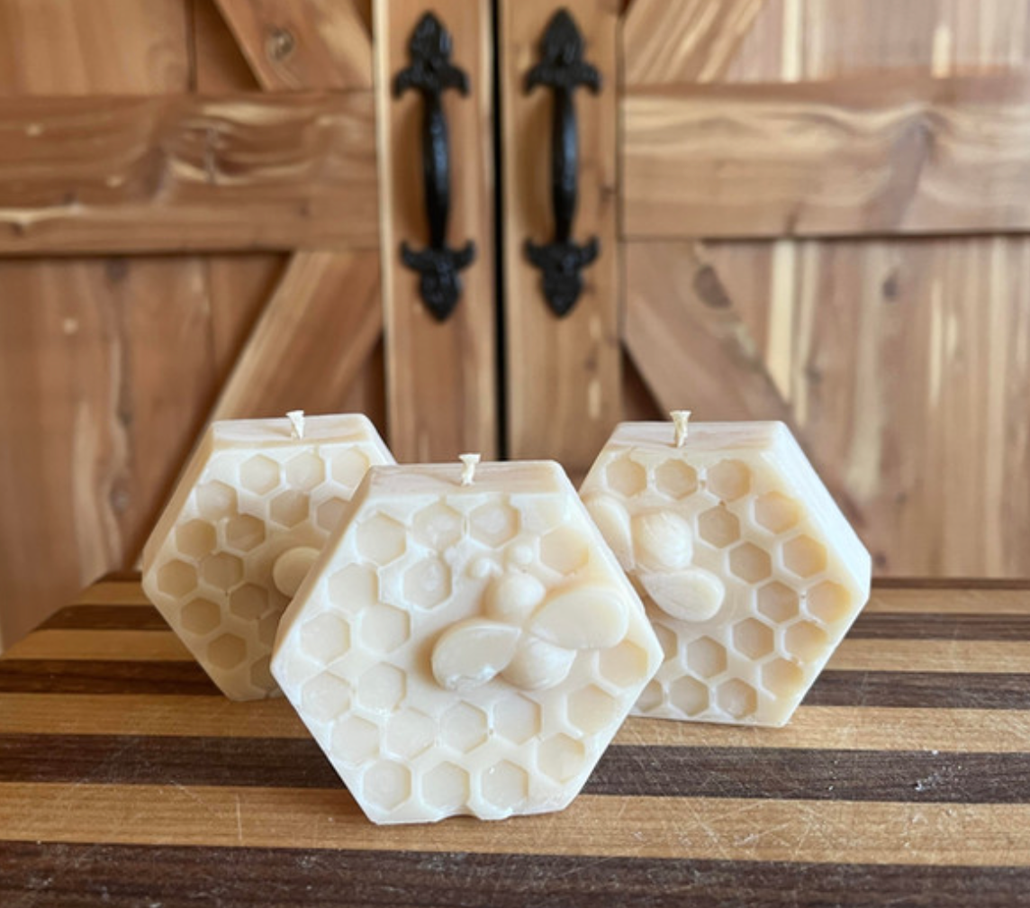 Honey Comb Candles (set of 3)